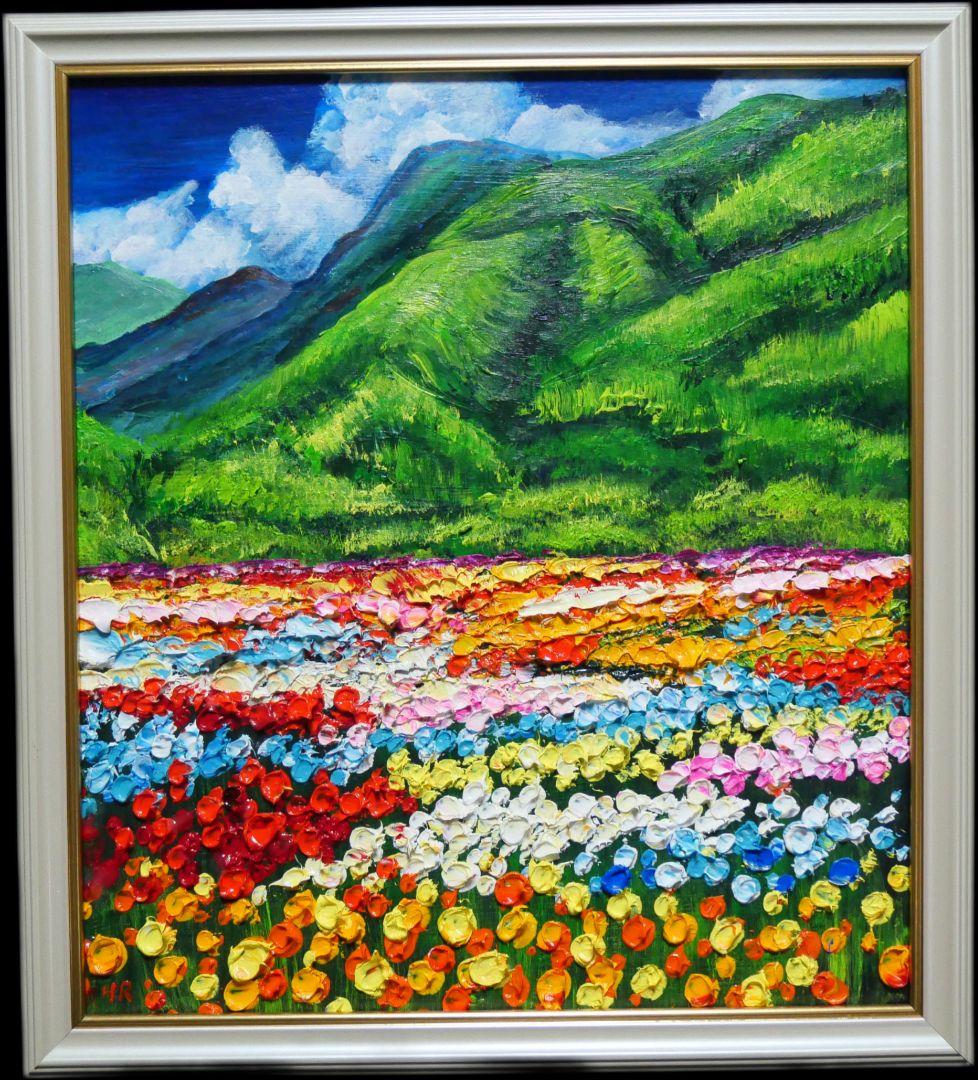 油絵 絵画 【flower park】