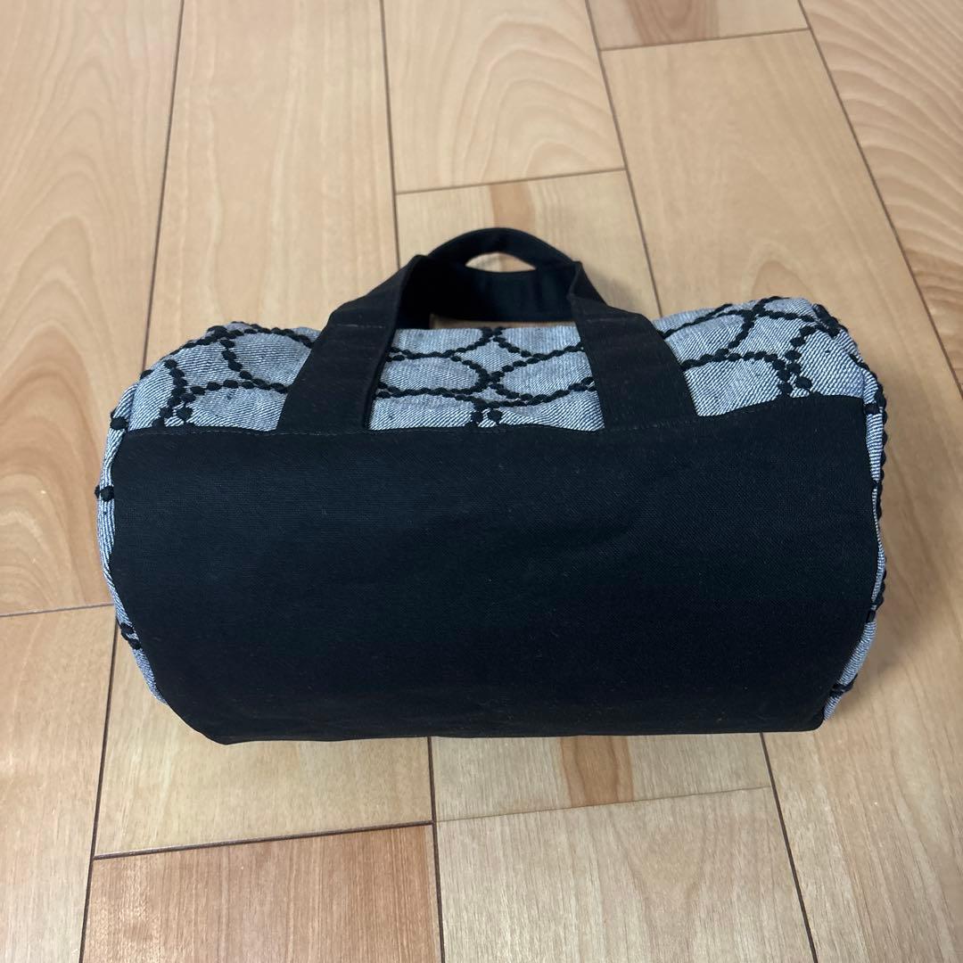 ミナペルホネン　タンバリン　筒型　ミニボストンバッグ　ハンドメイド