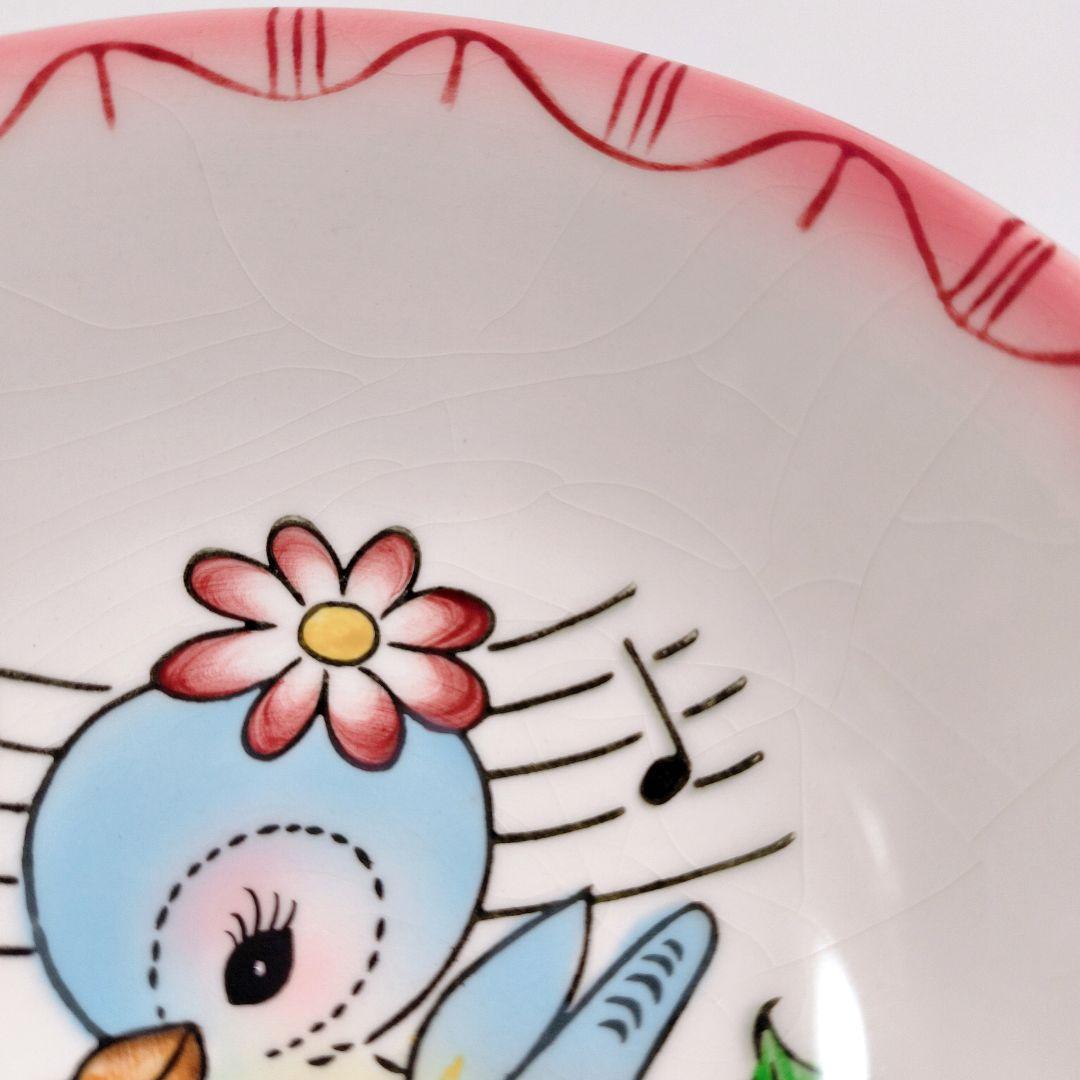 レア！ 美品✨ レフトン ボウル&プレート ブルーバード 日本製