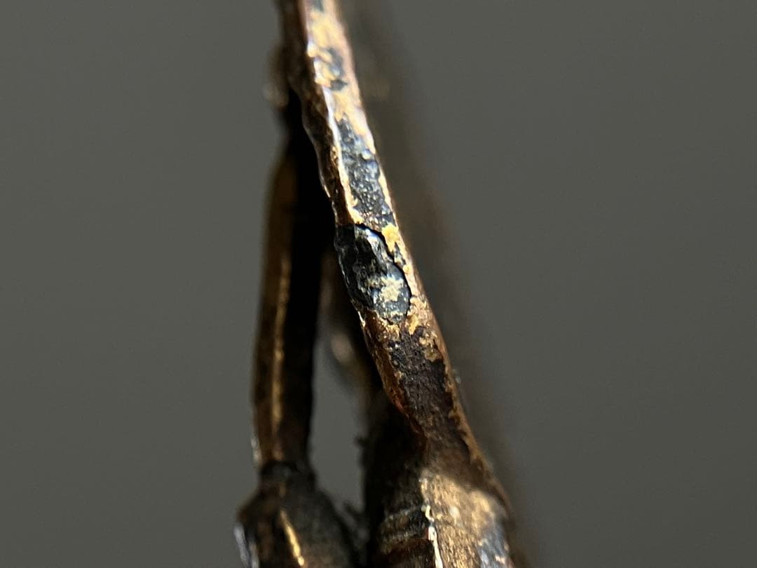 【鍍金語る 民衆観音菩薩 豆仏 約3.5㎝ 19世紀〜頃 東南アジア系】仏像護符