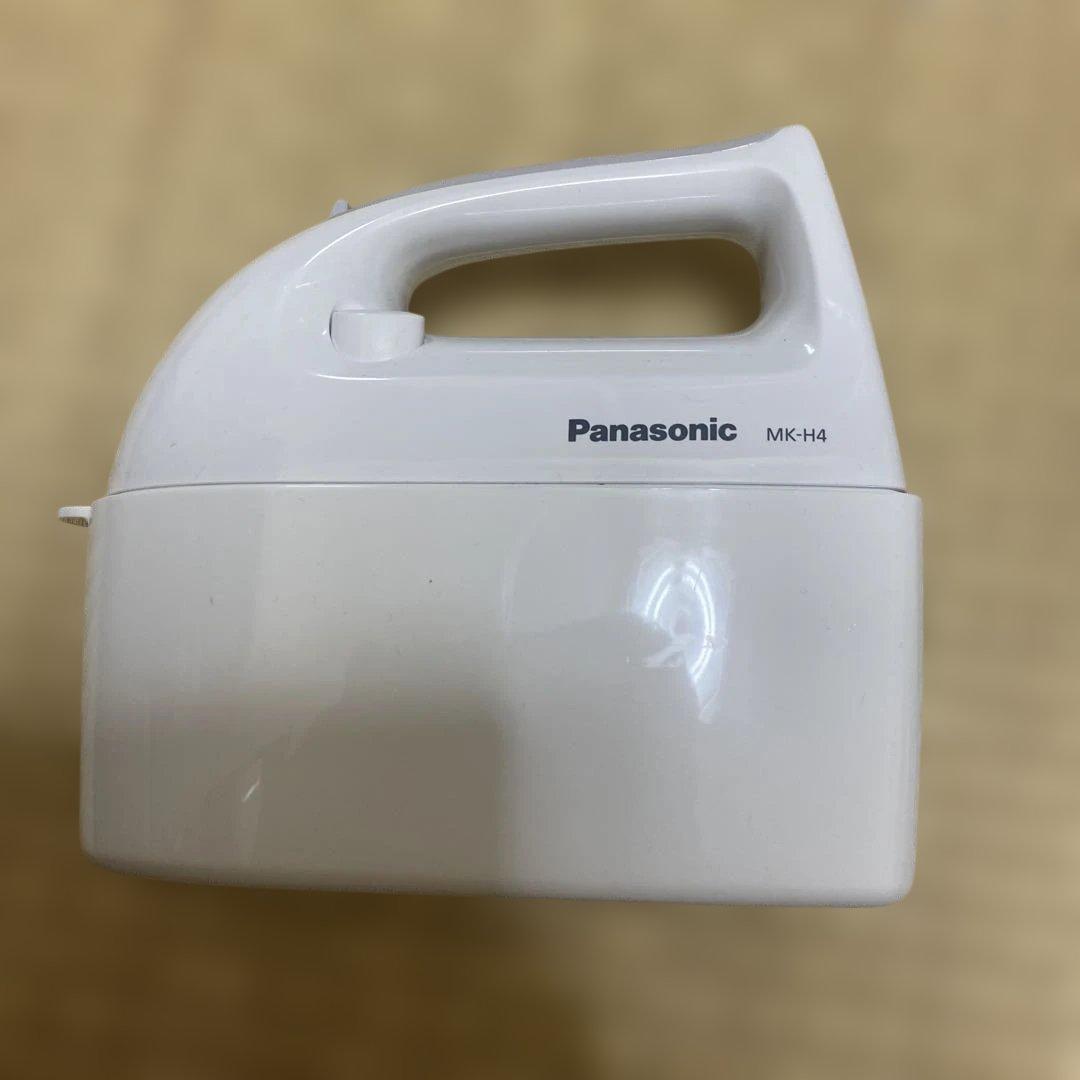 ✨美品✨ パナソニック ハンドミキサー 泡立て器 ホワイト MK-H4 3段階
