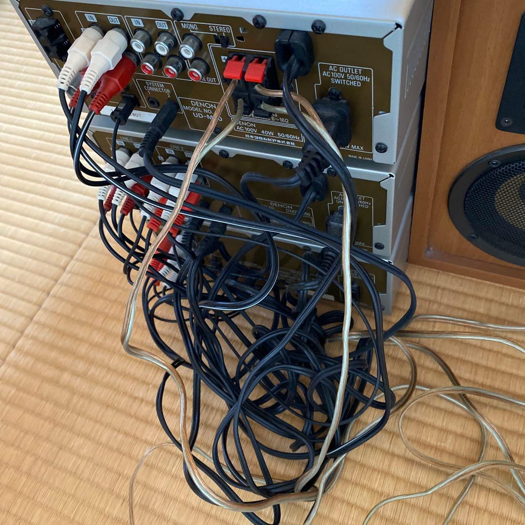 ジャンク品　DENON UD-M30 ミニコンポ シルバーウッド