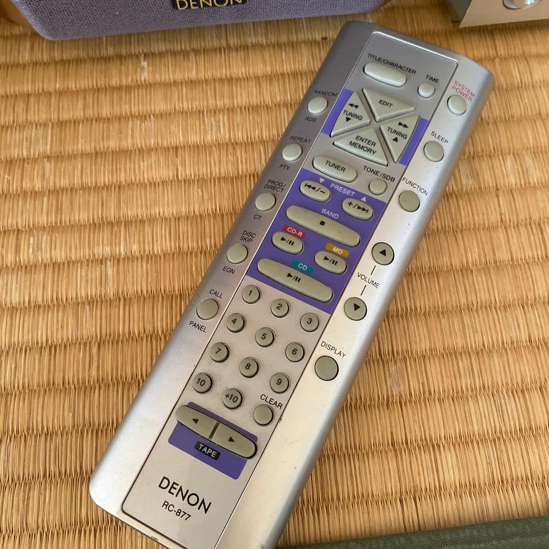 ジャンク品　DENON UD-M30 ミニコンポ シルバーウッド