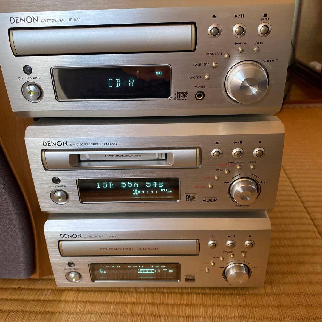 ジャンク品　DENON UD-M30 ミニコンポ シルバーウッド