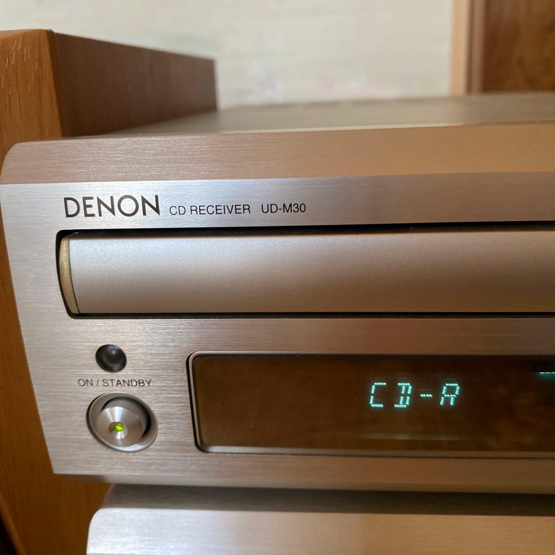 ジャンク品　DENON UD-M30 ミニコンポ シルバーウッド