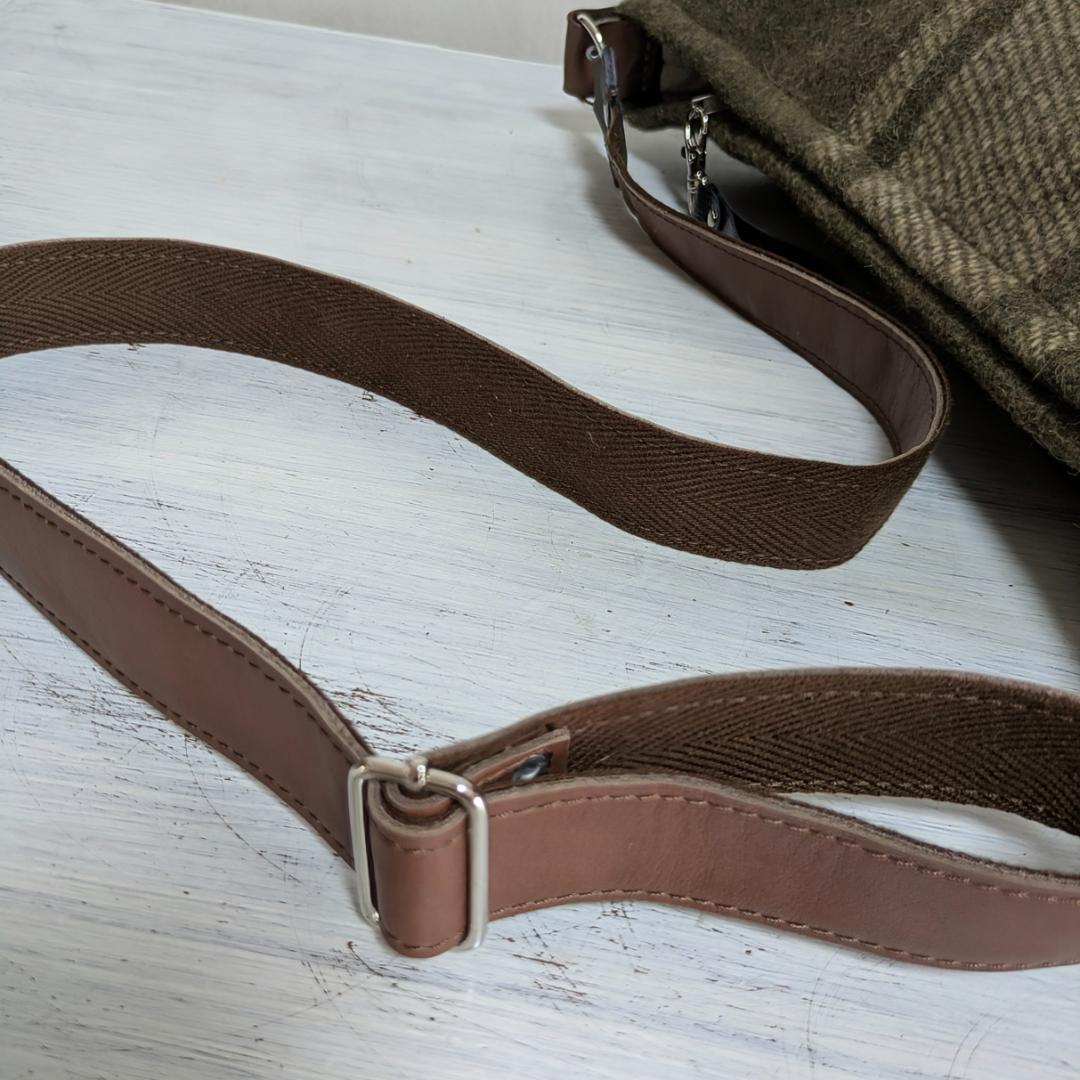 ハンドメイド＊Italian　army　woolblanket×牛革他＊２WAY