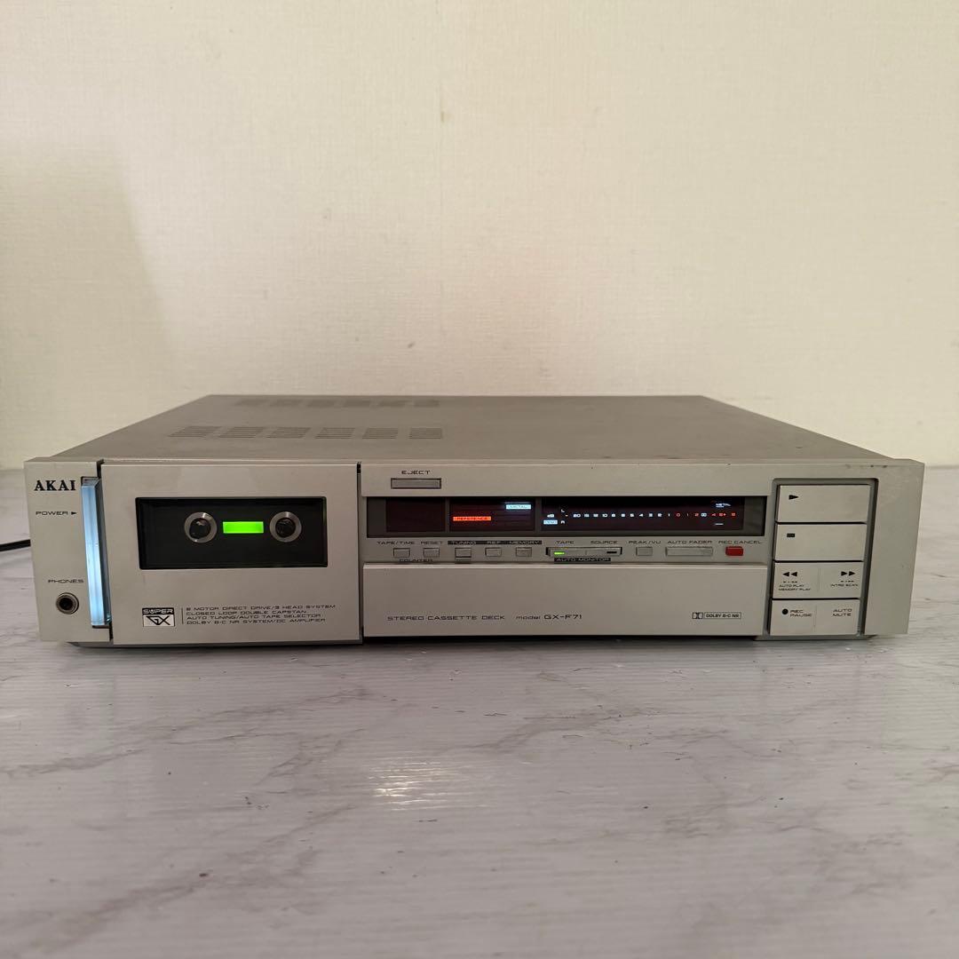AKAI　GX-F71　カセットデッキ　3ヘッド　ジャンク