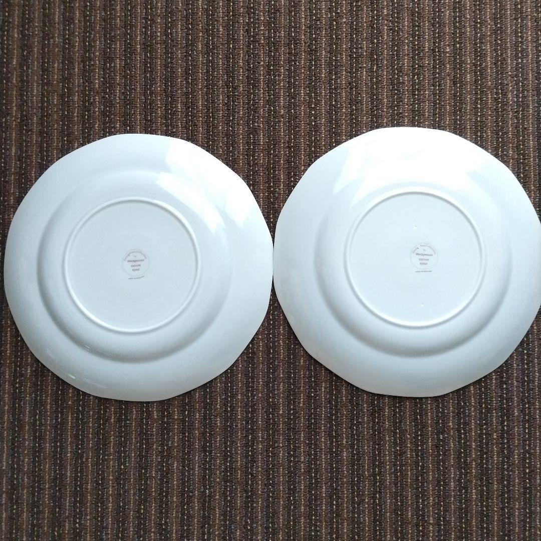 【美品】ウェッジウッド　デボンローズ／デヴォンローズ　ディナー皿　２枚　貫入あり