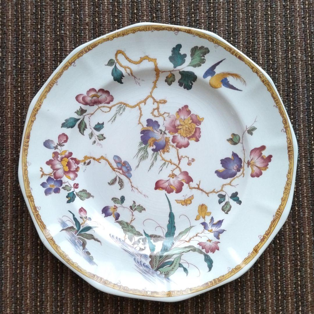 【美品】ウェッジウッド　デボンローズ／デヴォンローズ　ディナー皿　２枚　貫入あり
