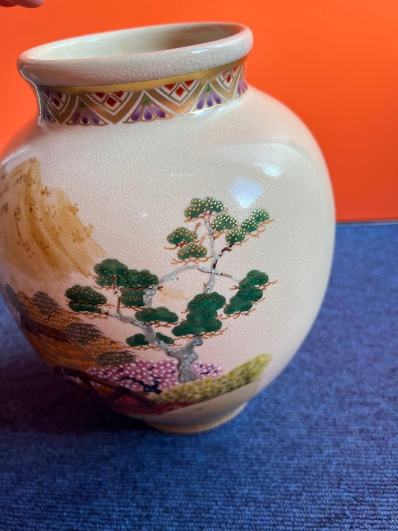 1031 薩摩焼　花瓶