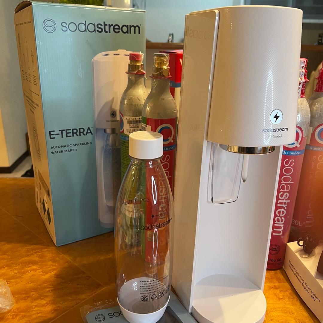 使用回数1日※ ソーダストリーム E-TERRA シリンダー本数選択未使用ボトル