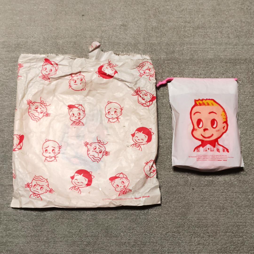 【当時物】 ミスタードーナッツ オサムグッズ お皿&お弁当箱 ミスド 原田治