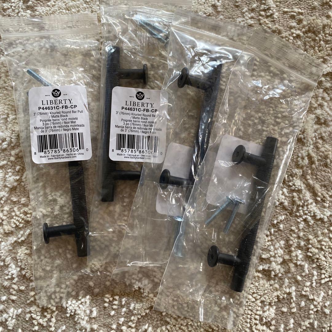 輸入品　扉　収納　ハンドル　ブラック