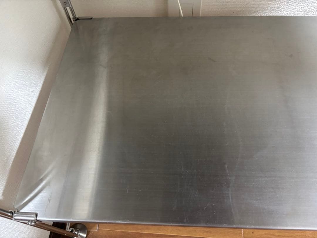 無印良品　ステンレスユニットシェルフ　ワイド　中