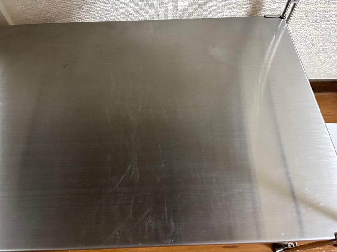 無印良品　ステンレスユニットシェルフ　ワイド　中