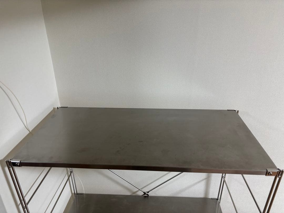 無印良品　ステンレスユニットシェルフ　ワイド　中