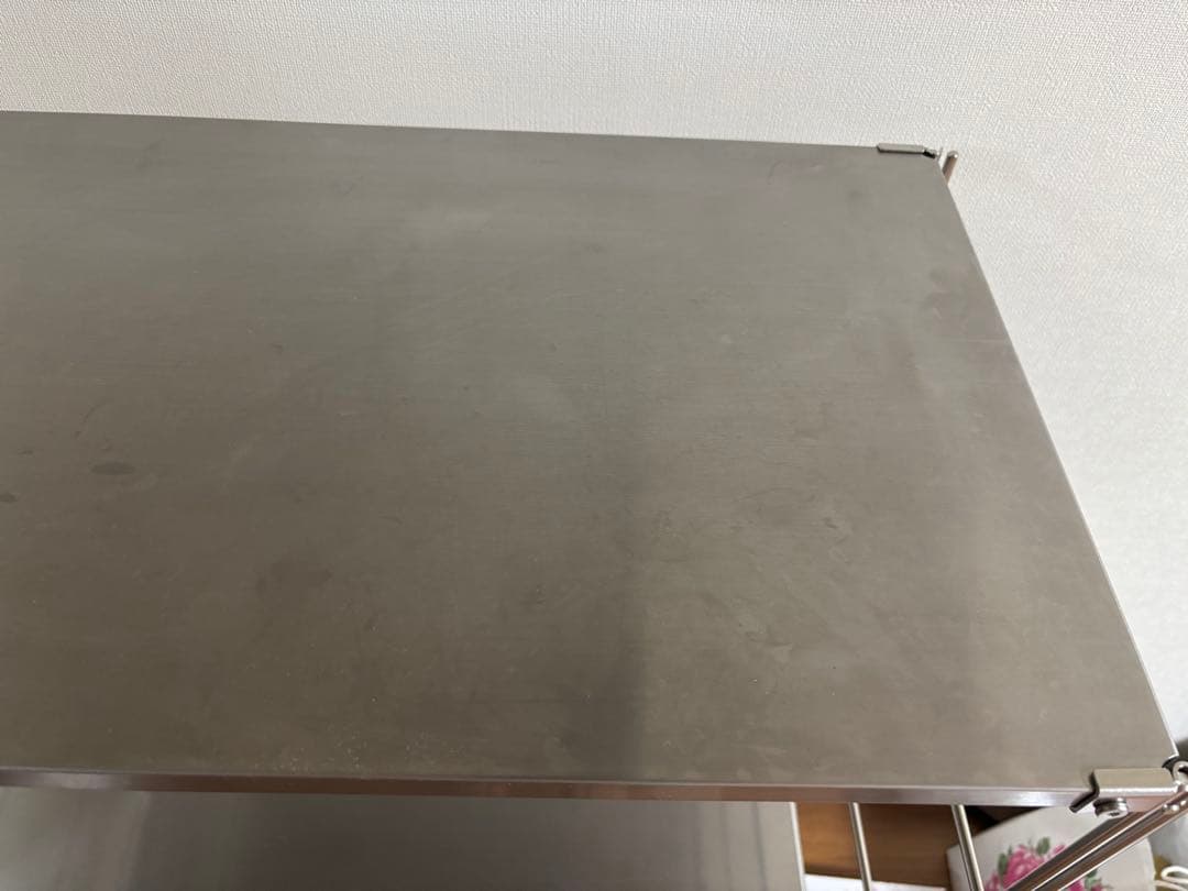 無印良品　ステンレスユニットシェルフ　ワイド　中