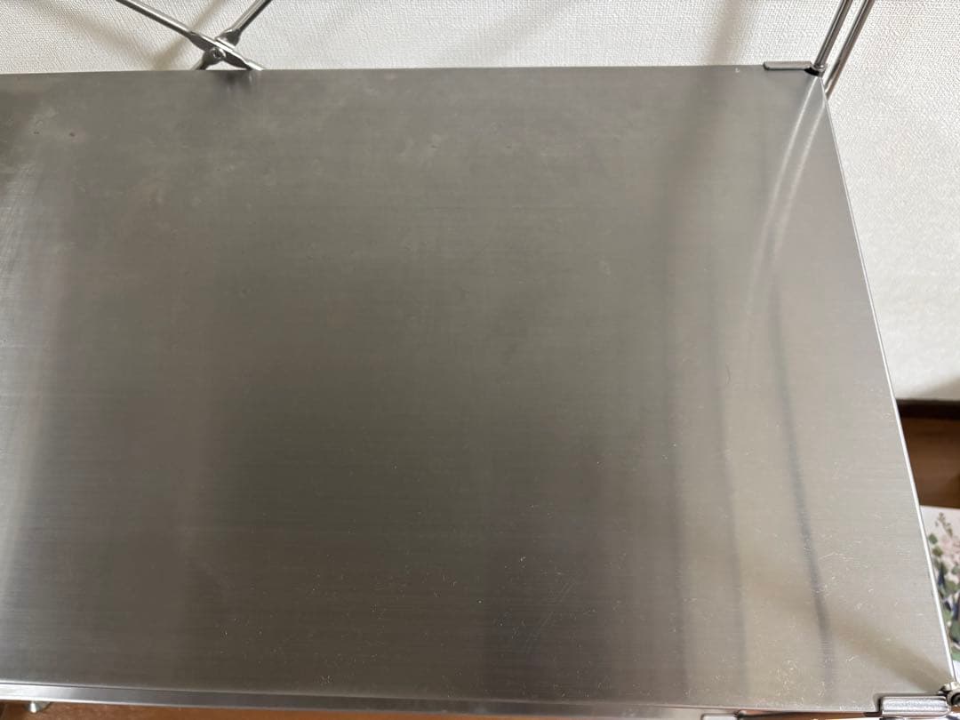 無印良品　ステンレスユニットシェルフ　ワイド　中