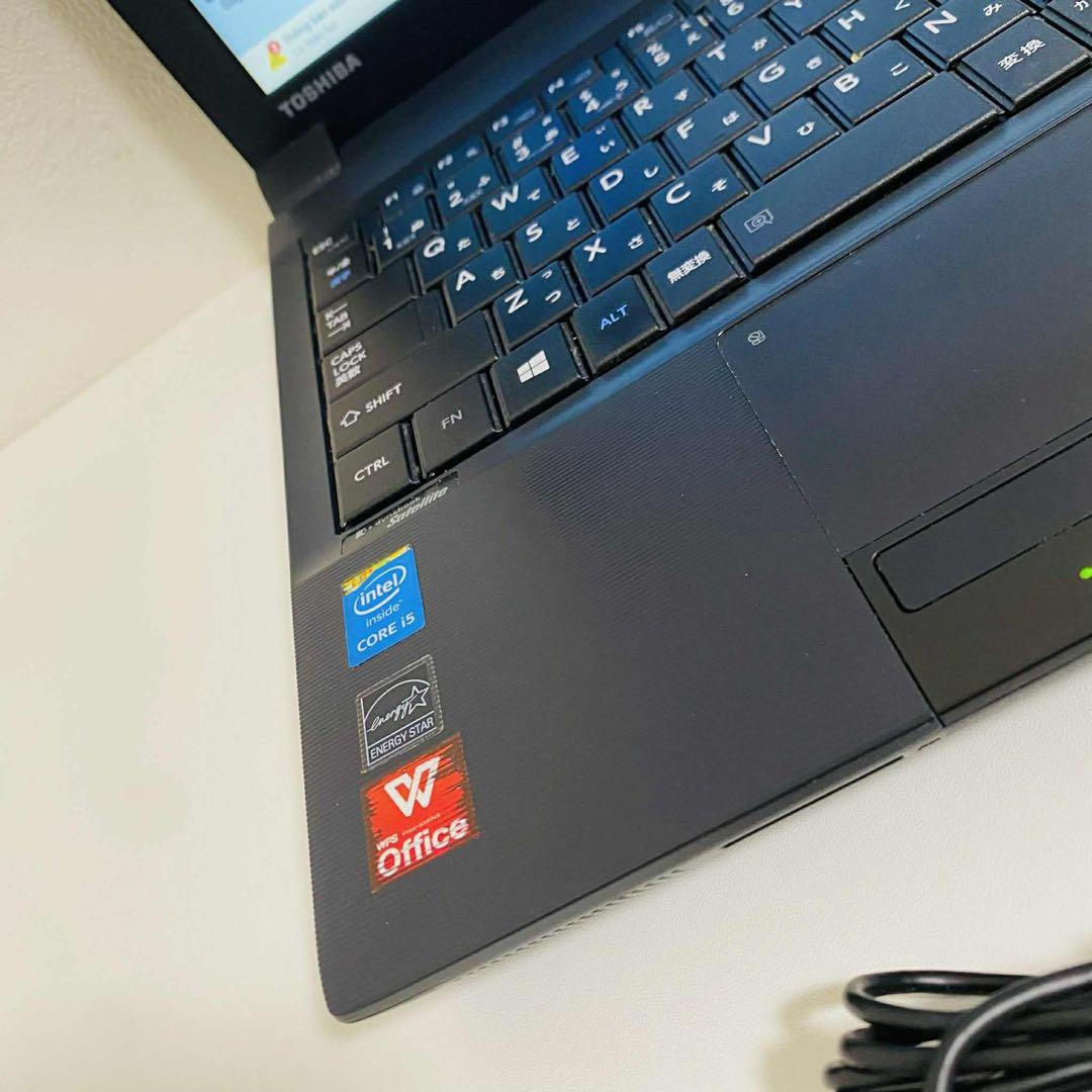 Y134 TOSHIBAノートパソコンi5 SSD高速Windows11オフィス