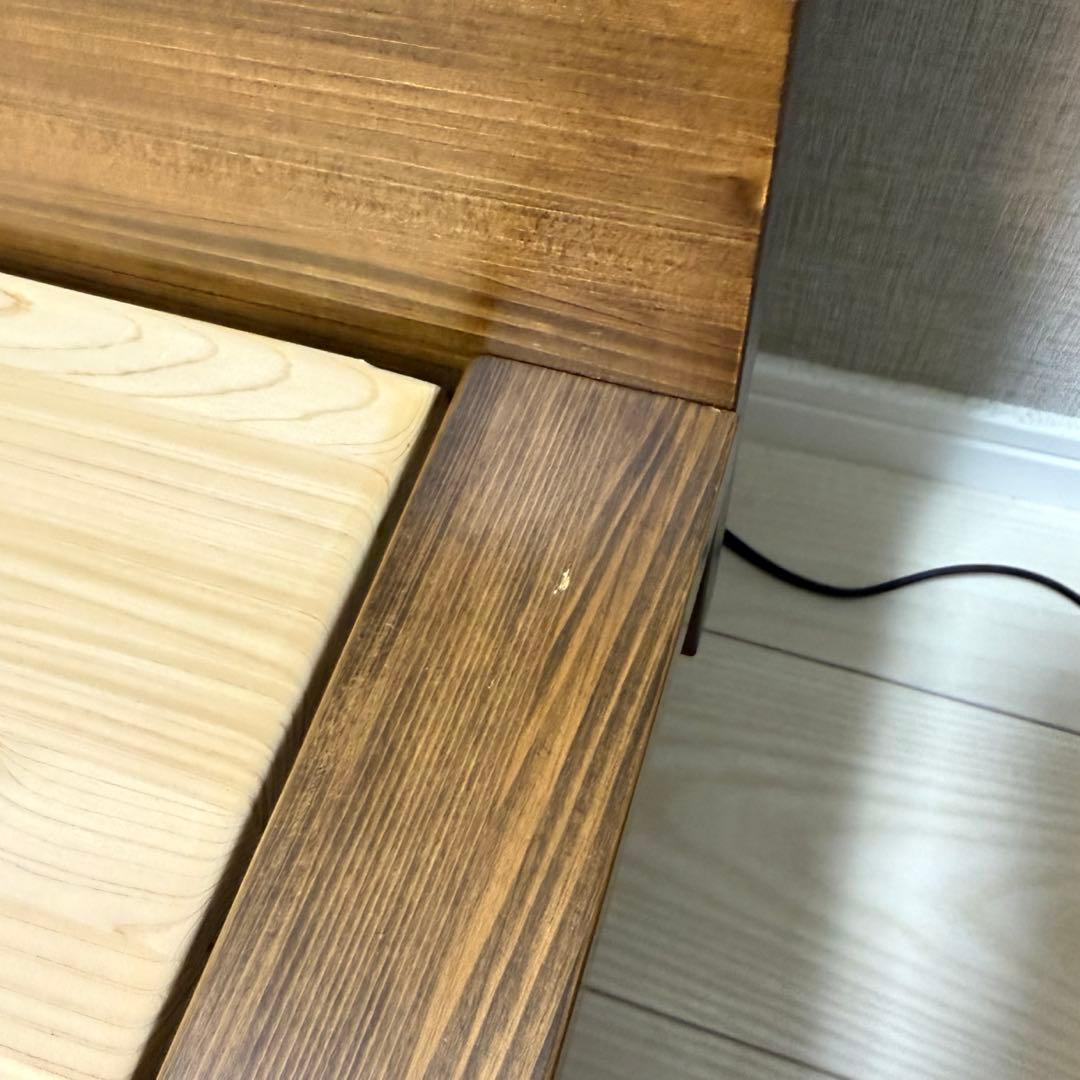 【LAGUNA VERDE様】シモンズ　ダブルベッドフレーム　四万十ヒノキ・香