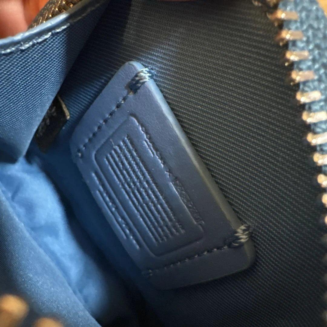 COACH　パックマン　コラボ　ケース　ブルー