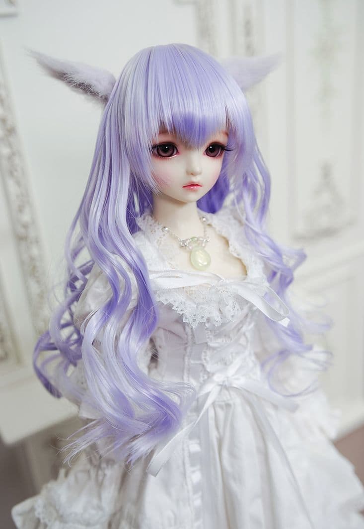 AS134 BJD 1/3 人形 ドール　用ウィッグ カツラ 耐熱 ハンドメイド