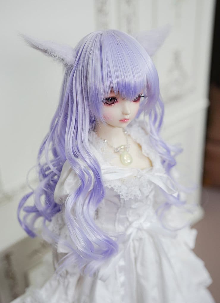 AS134 BJD 1/3 人形 ドール　用ウィッグ カツラ 耐熱 ハンドメイド