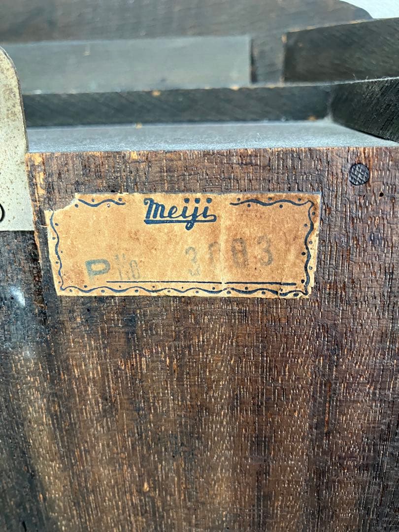 稼動品　Meiji 振り子時計 ゼンマイ式　昭和レトロ