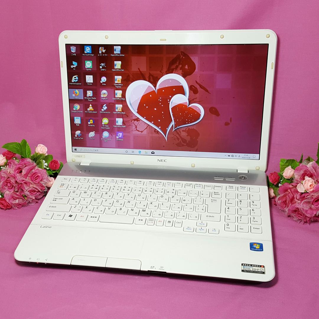WINDOWS10♢NEC♢LaVie♢大容量HDD♢640G♢テンキ♢ＨＤＭＩ