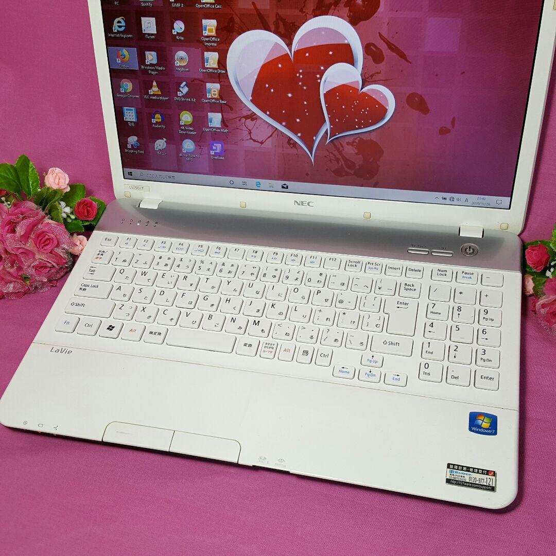 WINDOWS10♢NEC♢LaVie♢大容量HDD♢640G♢テンキ♢ＨＤＭＩ
