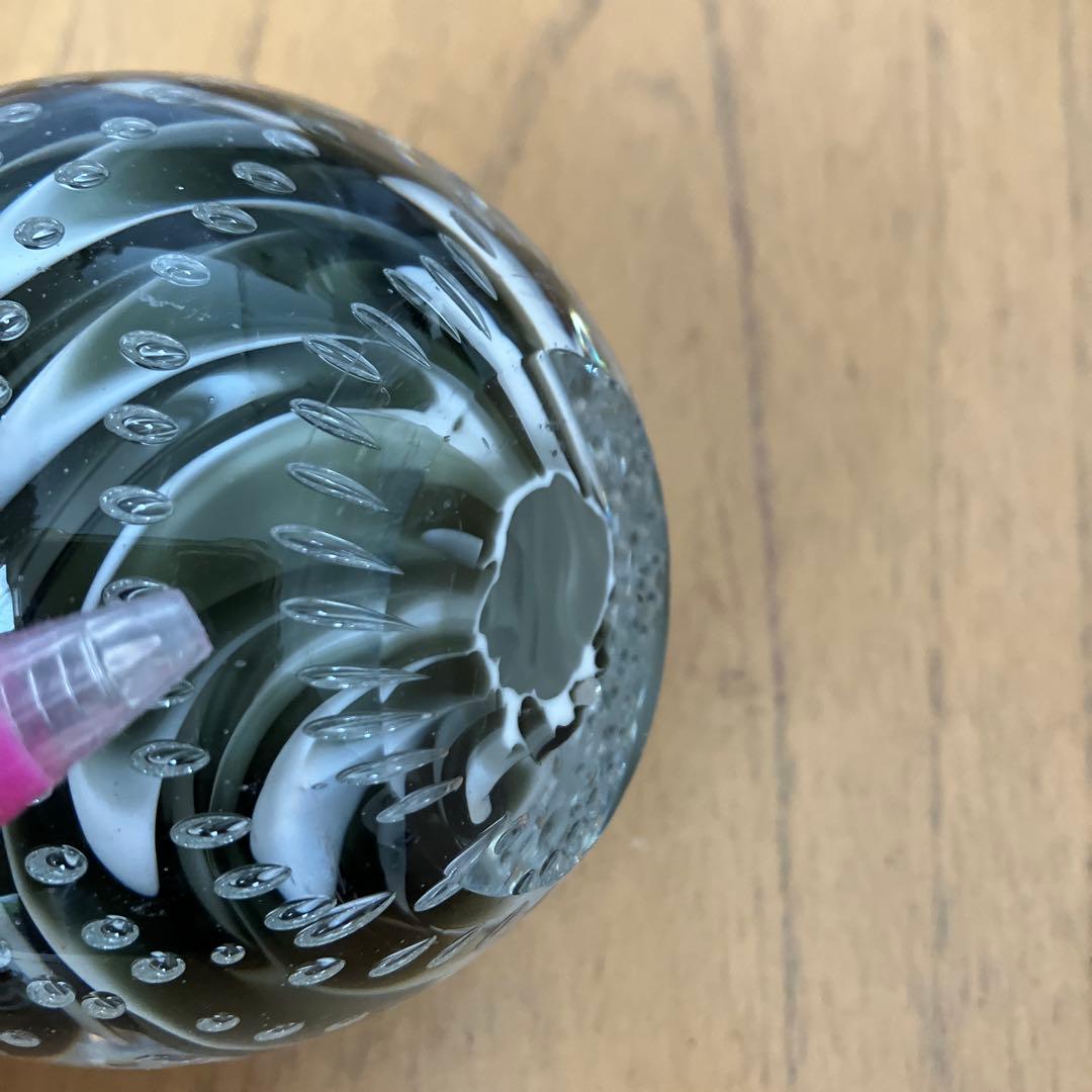 訳ありフェリシモガラスのオブジェシリーズ/木製LEDライト USB接続 きのこ