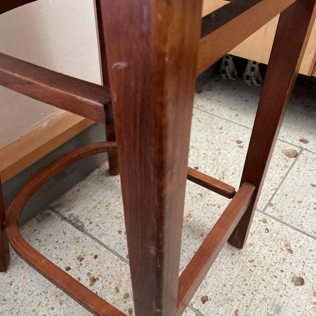 カウンターチェア　木製ハイチェア　1脚①