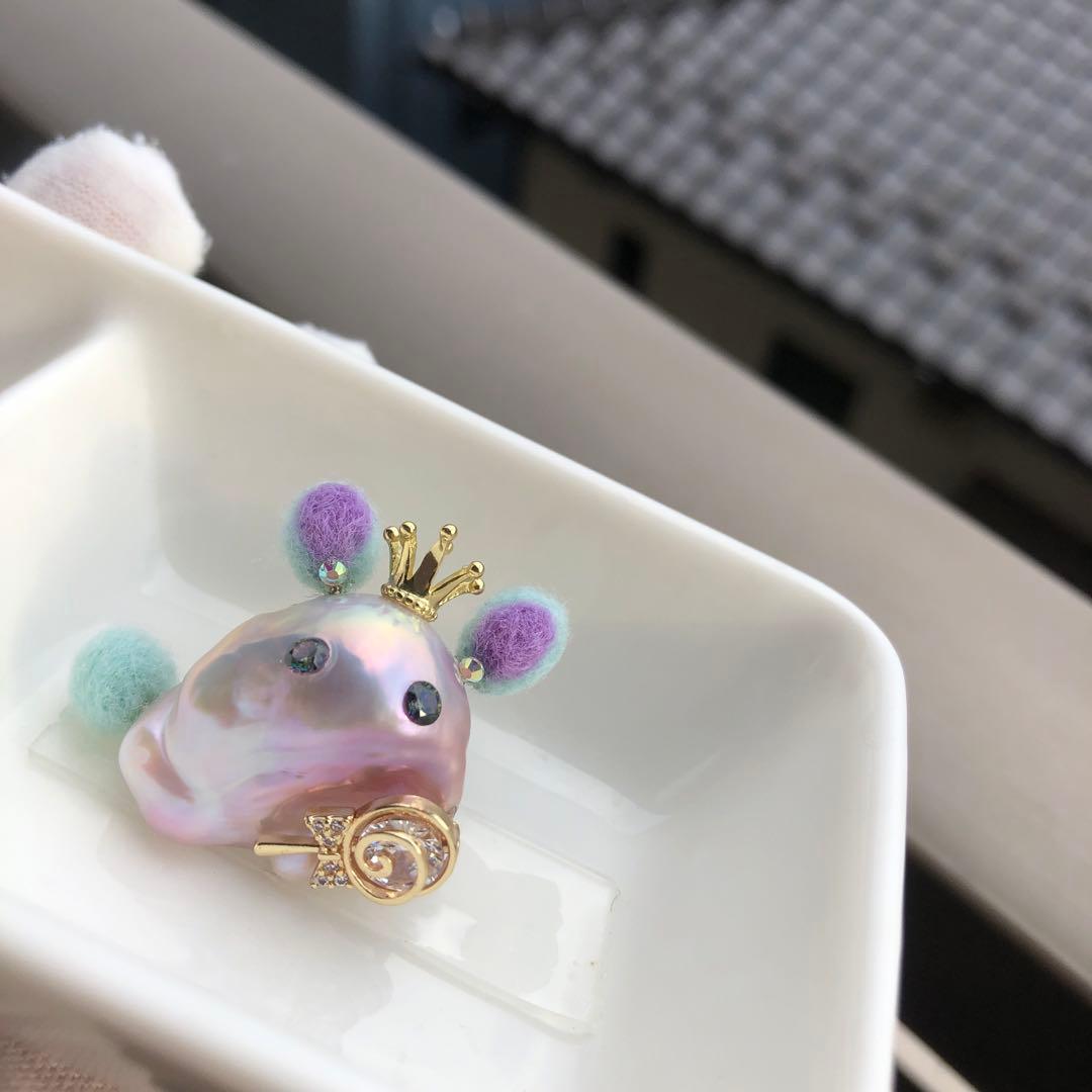 ハロウィン限定品　淡水バロックパール　ネックレス　ペンダントトップ HL6