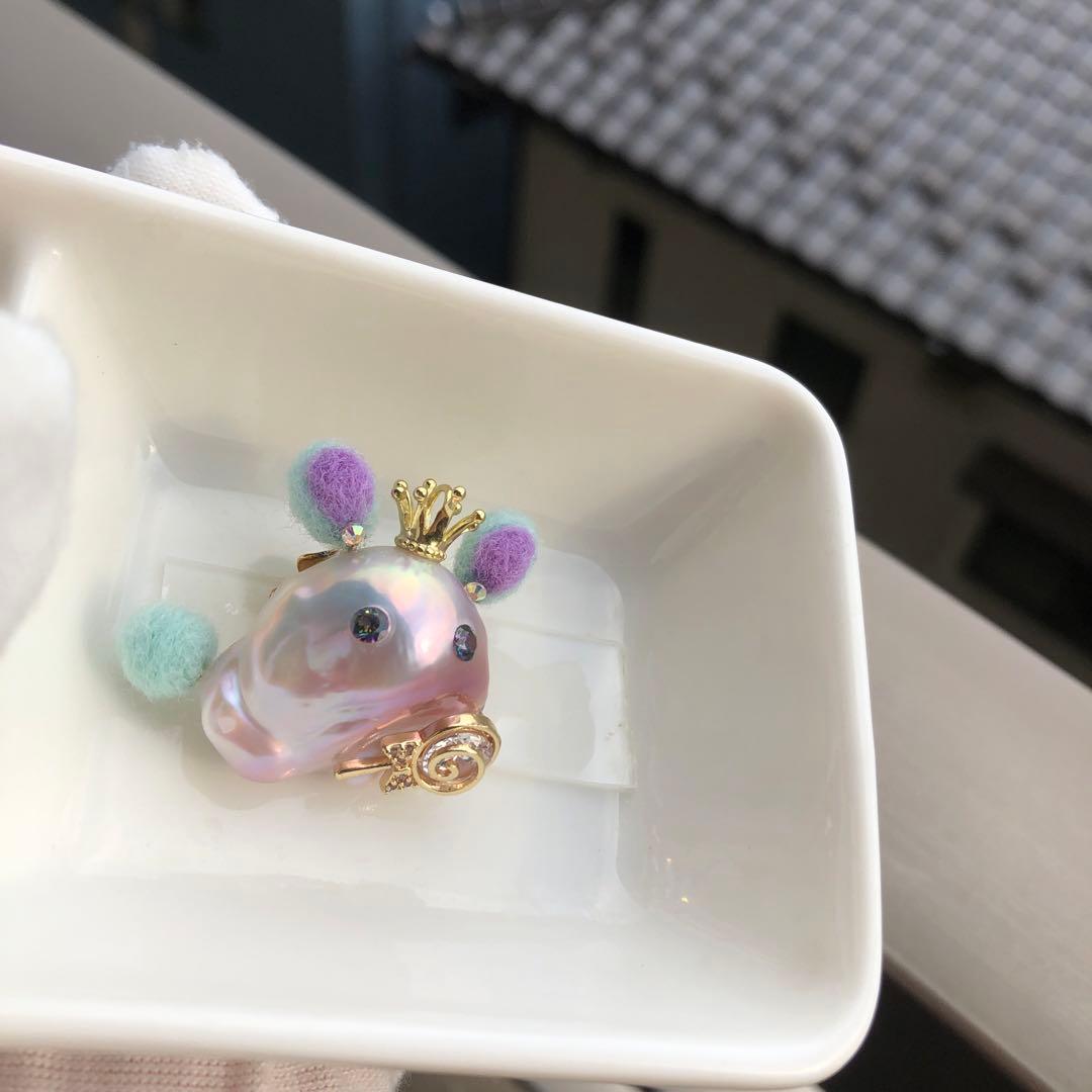 ハロウィン限定品　淡水バロックパール　ネックレス　ペンダントトップ HL6