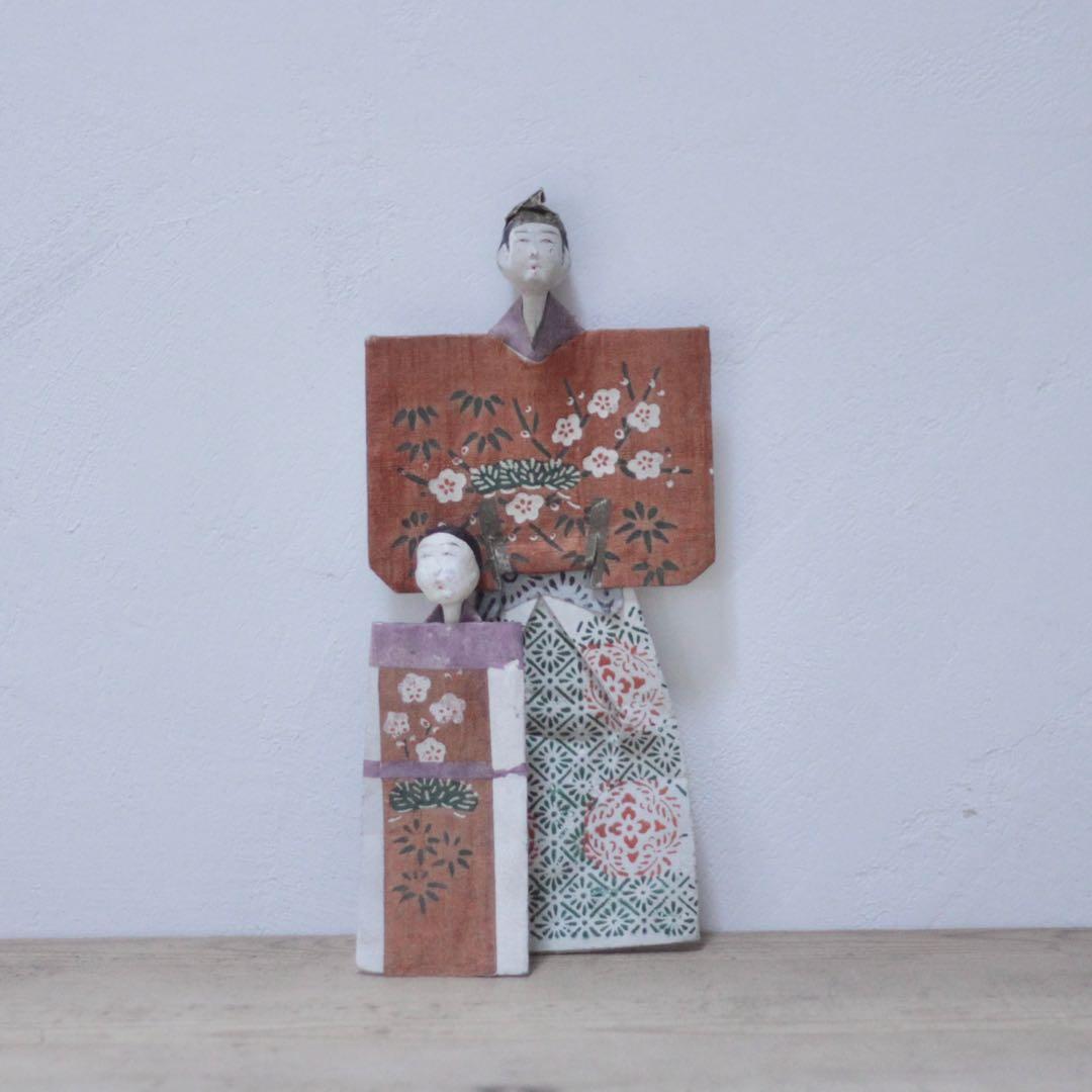 紙雛 立雛 雛人形 雛道具 古道具 アンティーク オブジェ No.9