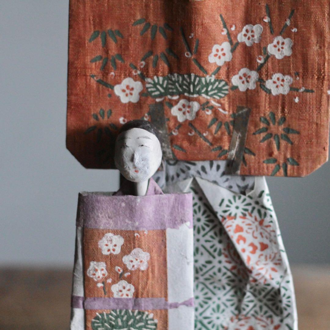 紙雛 立雛 雛人形 雛道具 古道具 アンティーク オブジェ No.9