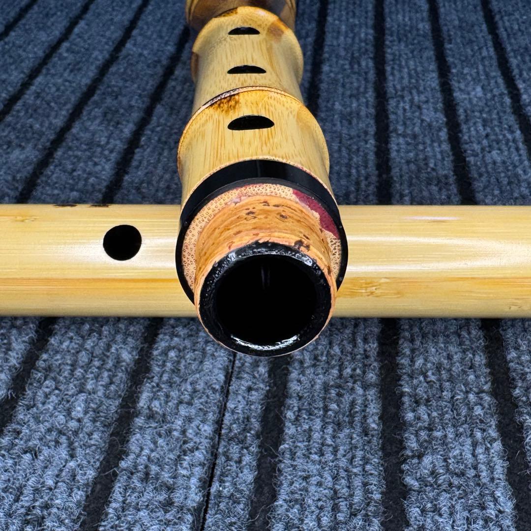 尺八 蝴蝶 高級合竹曲管 一尺八寸管