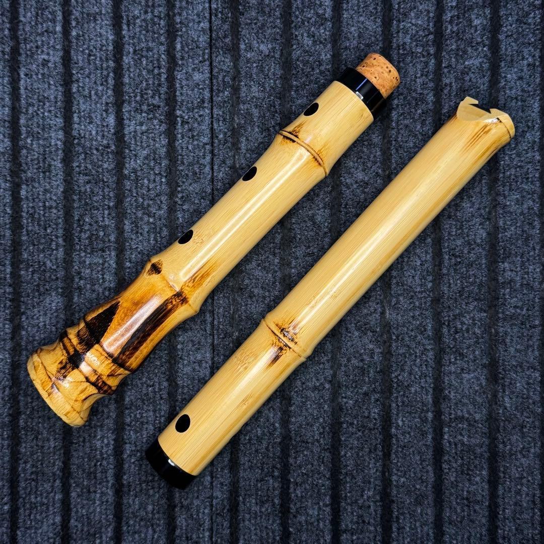 尺八 蝴蝶 高級合竹曲管 一尺八寸管