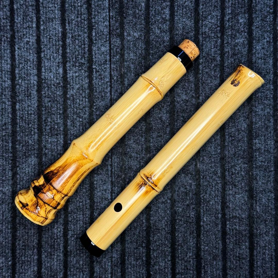 尺八 蝴蝶 高級合竹曲管 一尺八寸管