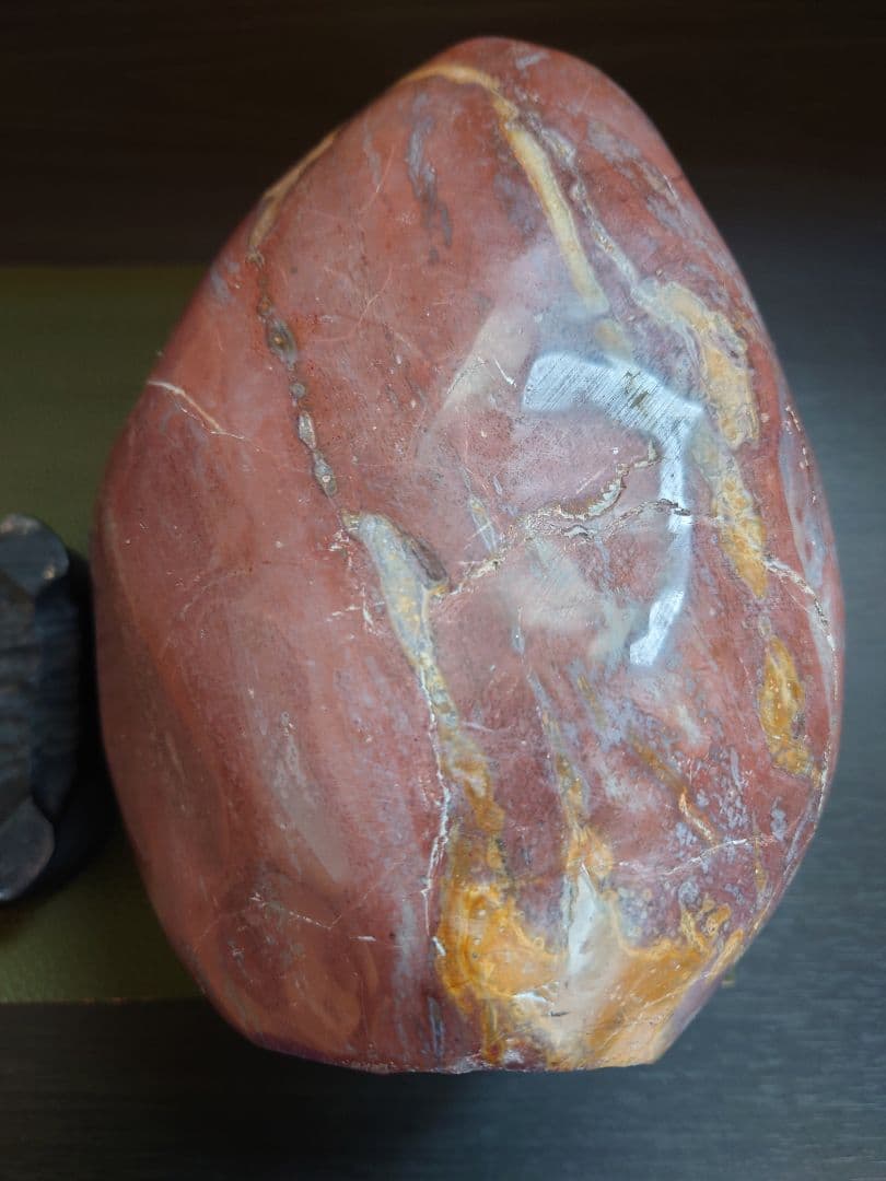 津軽　錦石 鑑賞石　青森県津軽西海岸　自然石　盆石　水石　赤石