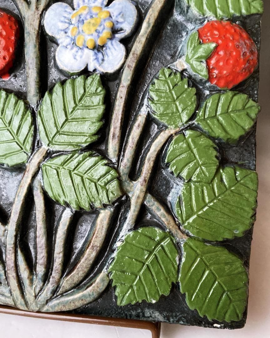 Lisa Larson リサラーソン 陶板 pomona ポモナ いちご 苺 A