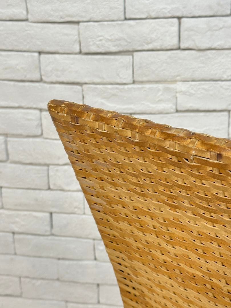 ③【東京23区配送無料】高級家具　アンティークラタン　椅子　チェア　ダイニング