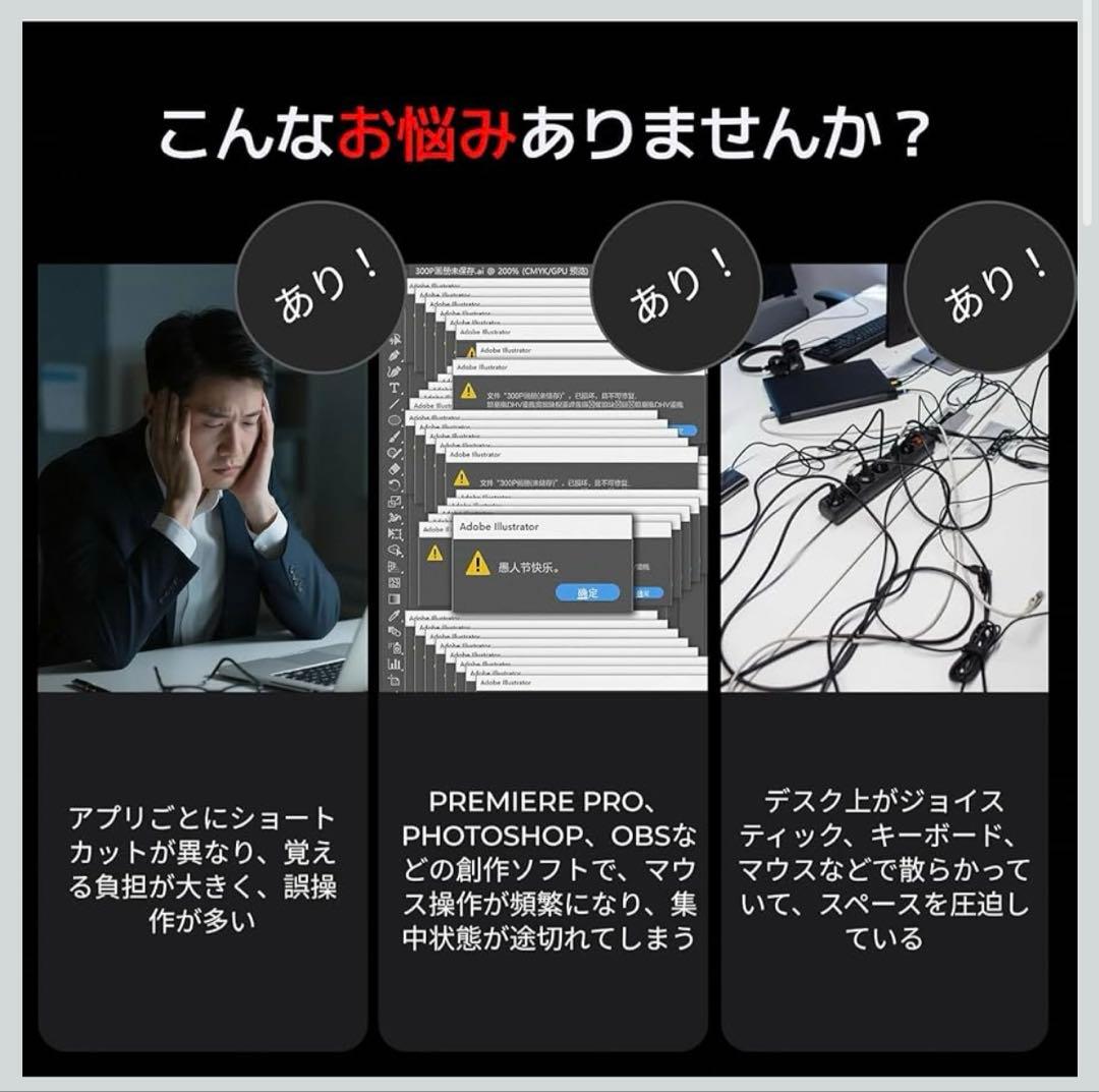 ストリームデック N4 Proカスタムキーボード 4つのノブ付き デバイス