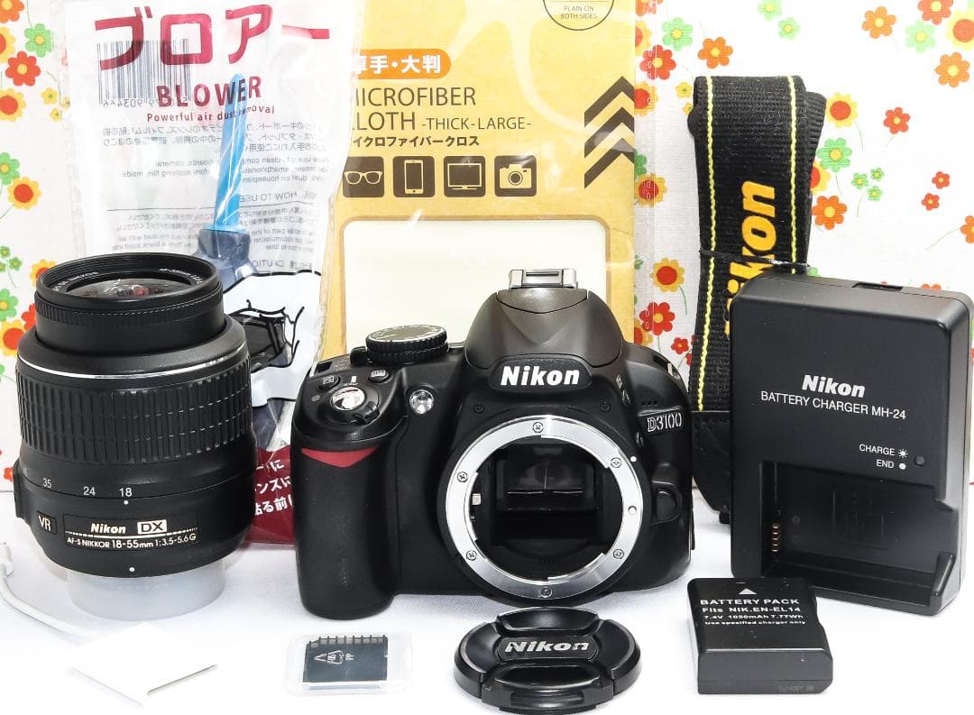 ニコン Nikon D3100☆スマホに転送☆手振れ補正付☆届いてすぐ使える！