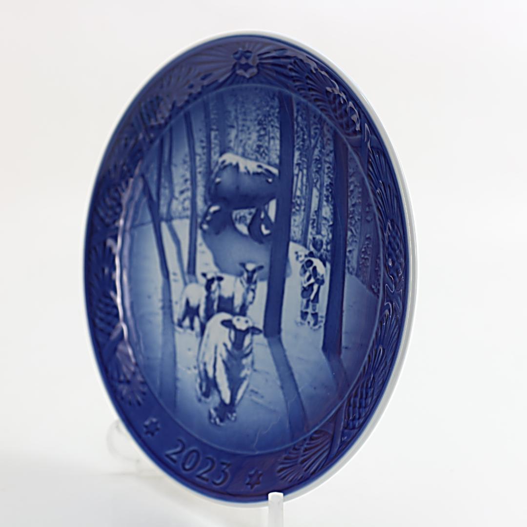 2023年 クマと森の風景 プレート