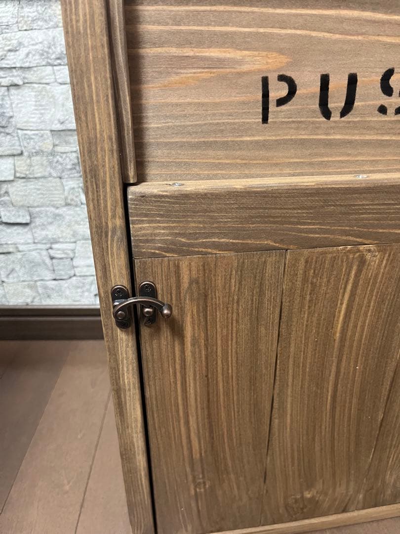 ダストボックス　45L アメリカン　お洒落ゴミ箱 デニム塗装