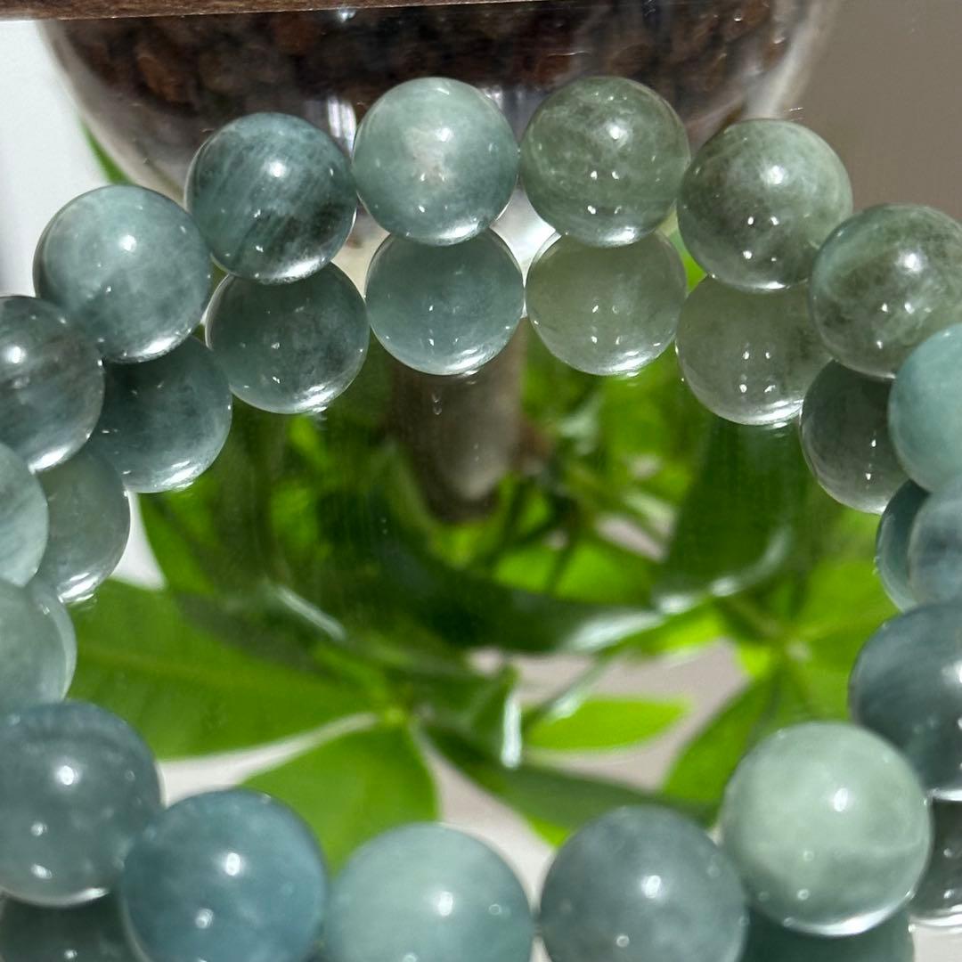 激レア 高品質 グリーン アクアマリン 大玉 ブレスレット 天然石