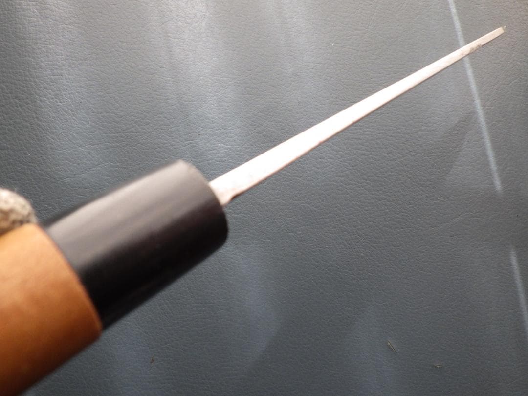 一則作・手打槌目鍛造磨き身卸出刃包丁★㊨片刃刃付済み★　208