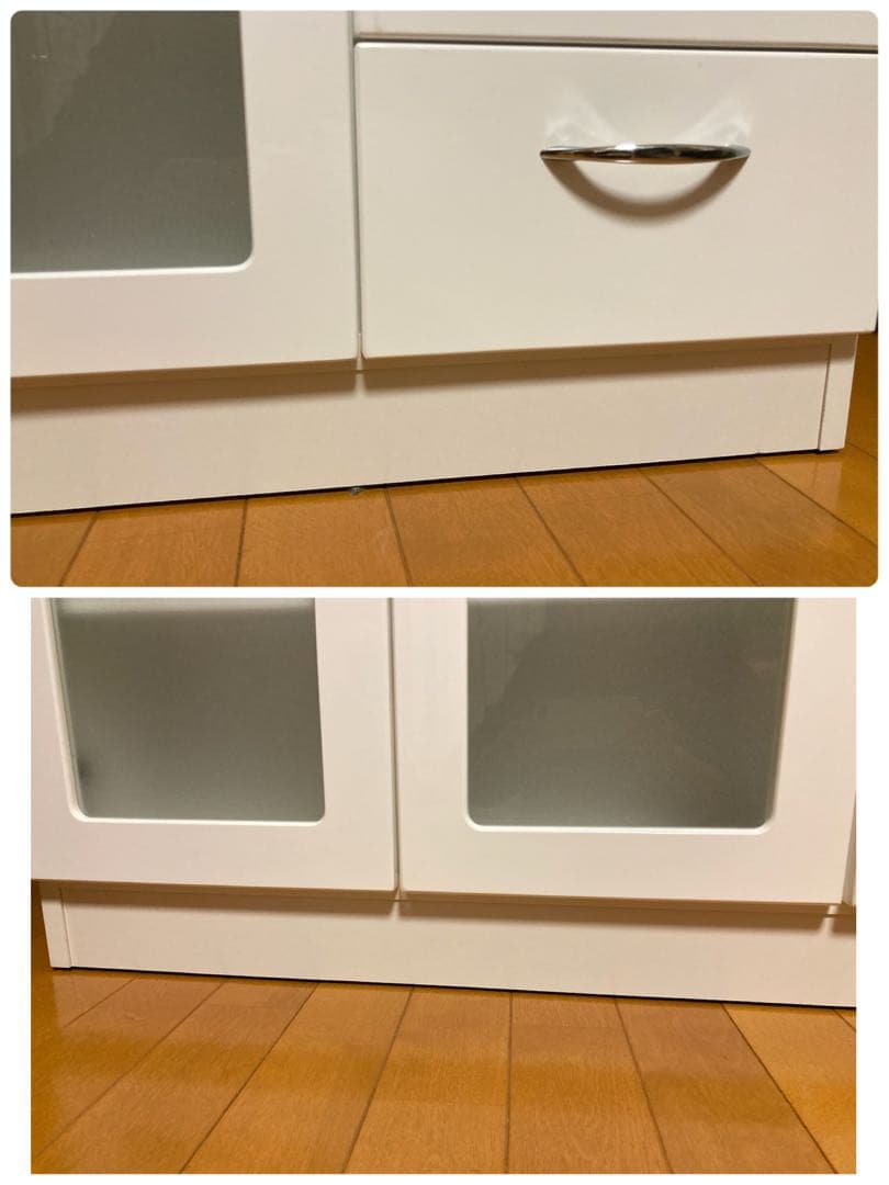 【美品】ニトリ　食器棚　イゼル　カウンター　幅120