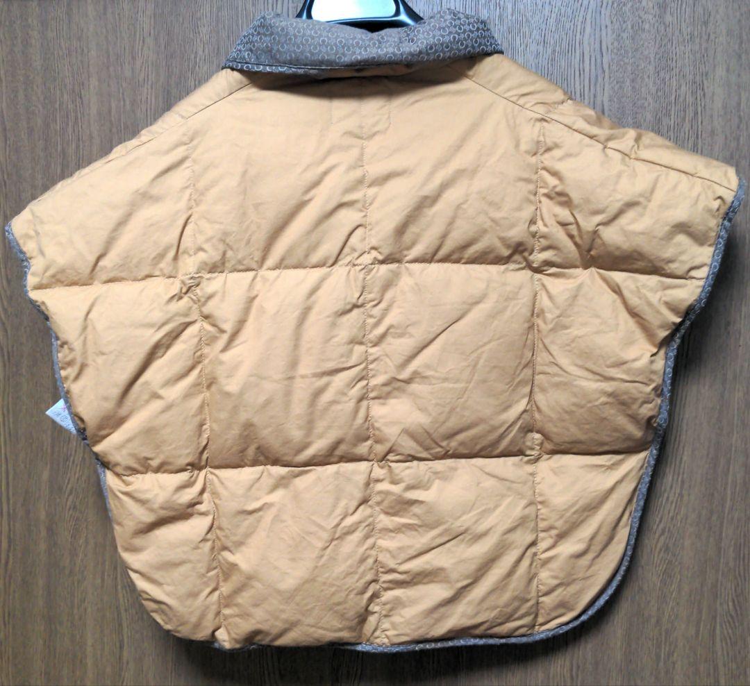 CELINEセリーヌ ダウン フェザー 肩当てベスト 日本製 西川　マカダム柄